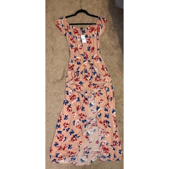 Rue 21 Split Romper Maxi Dress - Picture 2 of 3